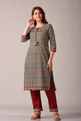 pure cotton fabric texture with handcrafted block printing