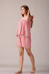 soft cotton fabric with traditional printed pattern