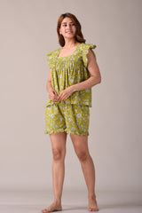 soft cotton fabric with traditional printed pattern