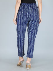 Indigo Printed Pure Cotton Pants