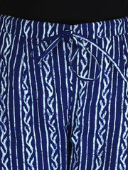 Indigo Printed Pure Cotton Pants