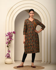 pure cotton fabric texture with handcrafted block printing