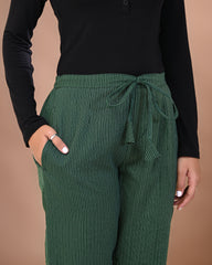 traditional block print detail on cotton palazzo pants