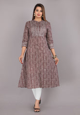 women’s Kashish pure cotton Jaipuri block printed kurti