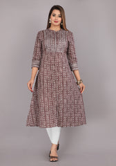 women’s Kashish pure cotton Jaipuri block printed kurti