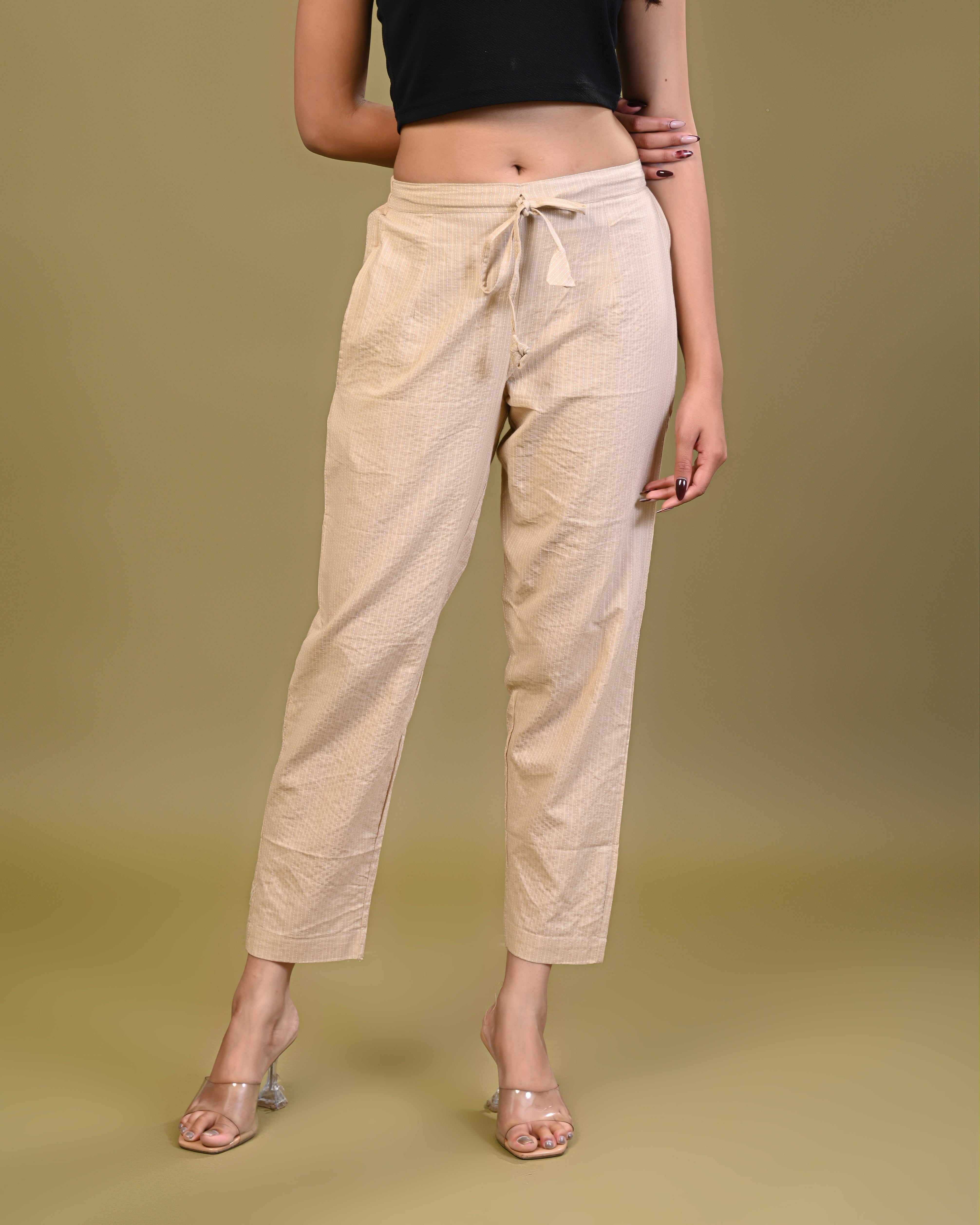 lightweight breathable cotton fabric used in palazzo pants