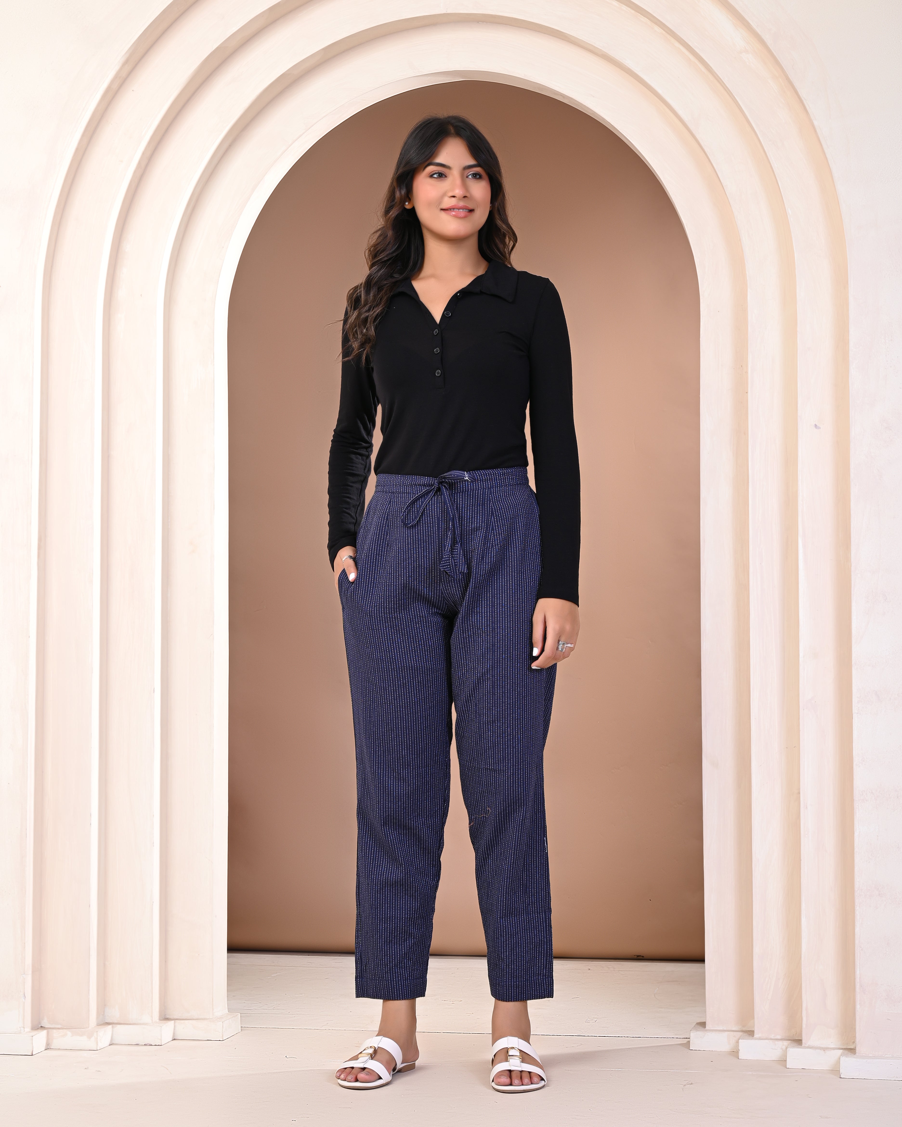 lightweight breathable cotton fabric used in palazzo pants