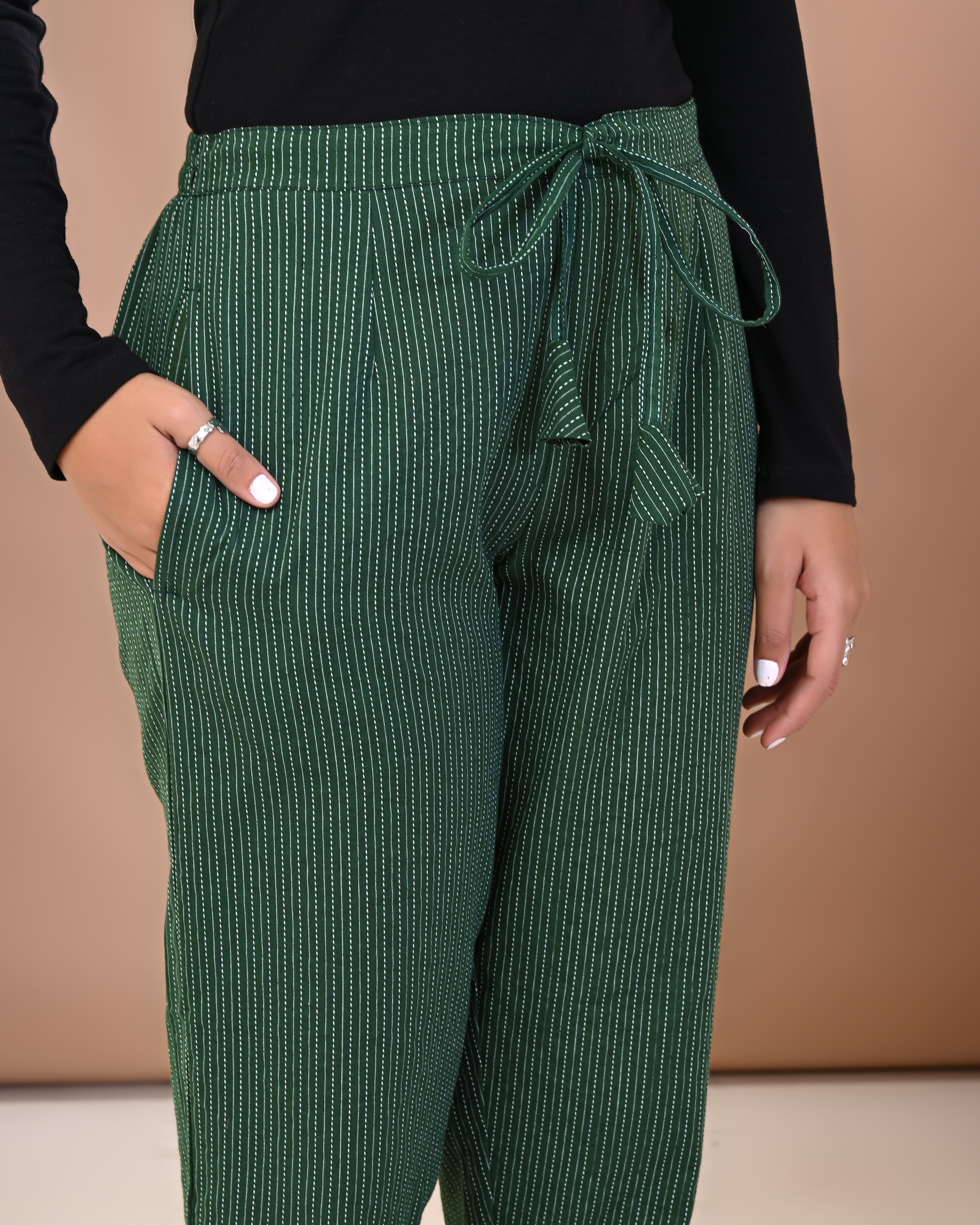 lightweight breathable cotton fabric used in palazzo pants