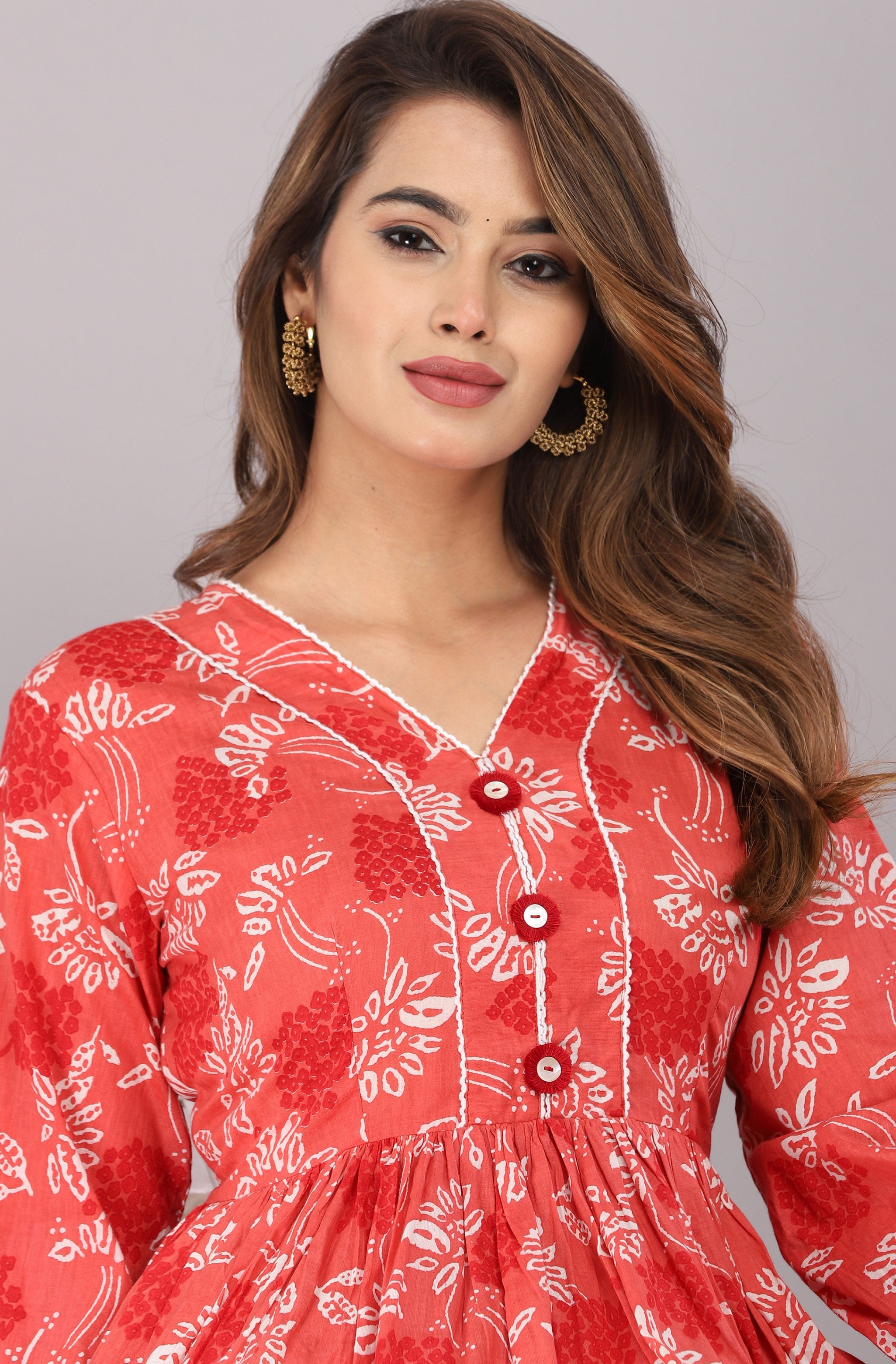 pure cotton breathable fabric used in printed co-ord set