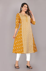 pure cotton fabric texture with handcrafted block printing