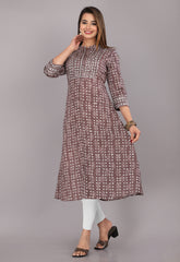 pure cotton fabric texture with handcrafted block printing