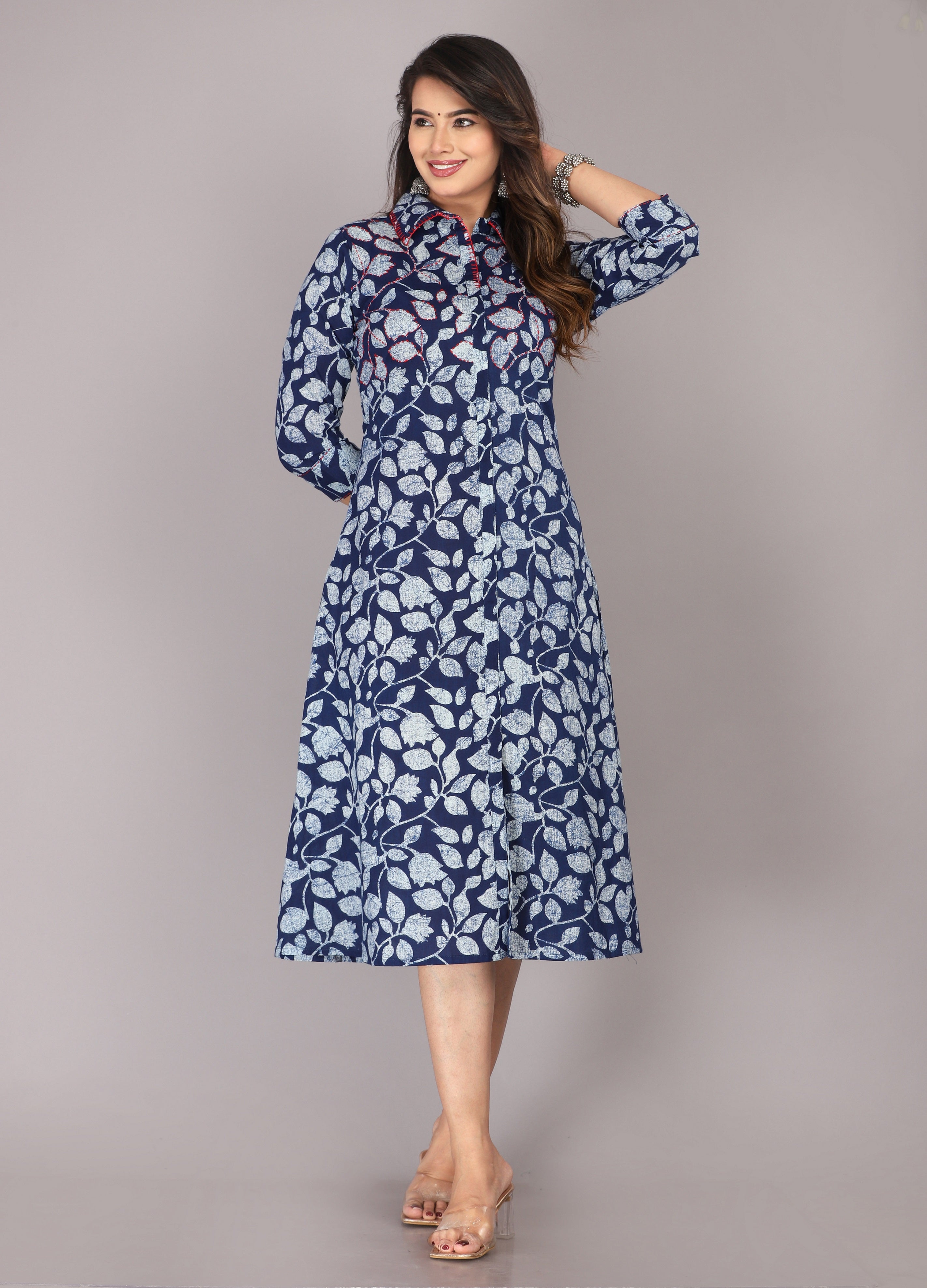 pure cotton fabric texture with handcrafted block printing