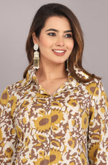 pure cotton breathable fabric used in printed co-ord set