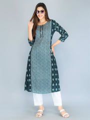 pure cotton fabric texture with handcrafted block printing